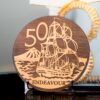 Rimu Fifty Cent Wall Art (240mm x 18mm) - Image 2