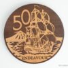 Rimu Fifty Cent Wall Art (240mm x 18mm)