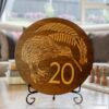 Rimu Twenty Cent Wall Art (240mm x 18mm) - Image 2
