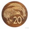 Rimu Twenty Cent Wall Art (240mm x 18mm)