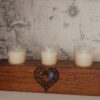 Large Ironbark Candle Holder - Heart