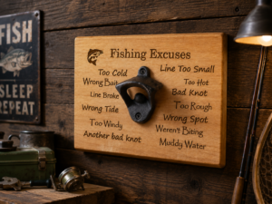 Rimu "Fishing Excuses" Bottle Opener