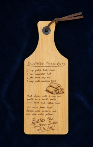 Southern Cheese Roll Bamboo Board